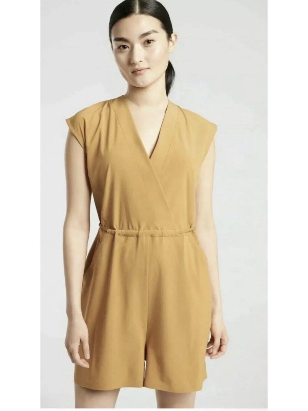 Athleta Marlow Tuscan Gold Romper XS